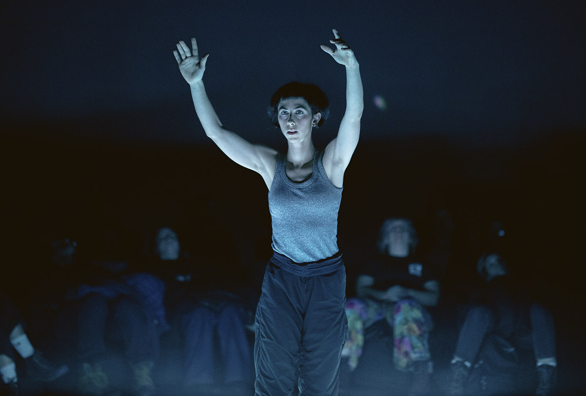 S.A.T. – Cloud Bodies Premiere – 23-01-31 – web3 Lucy Fandel, choregrapher and performer for the piece Cloud Bodies presented at SAT, Montreal