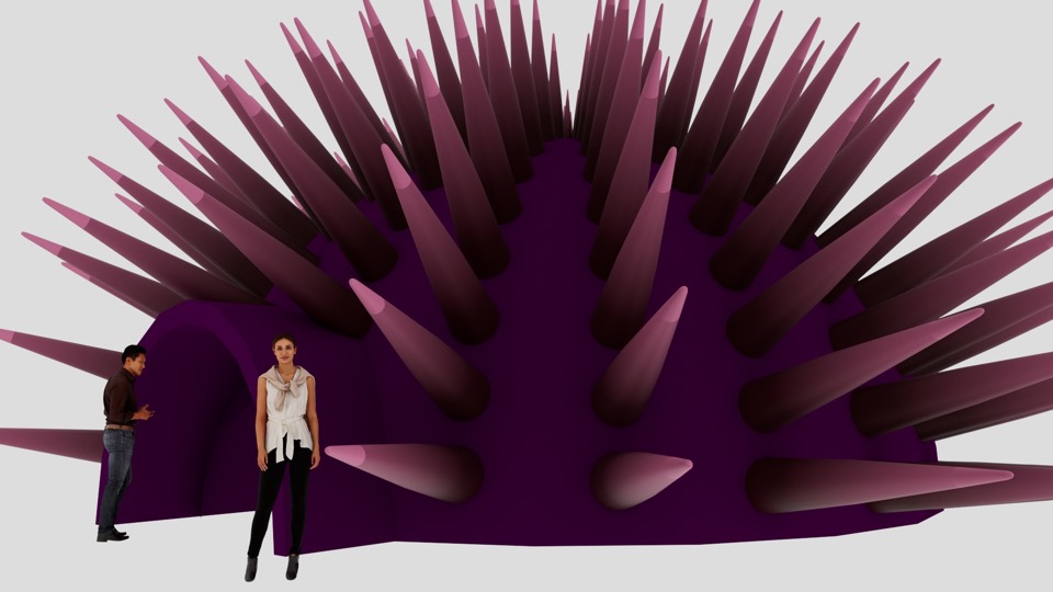 under the kelp forest dome Urchin dome